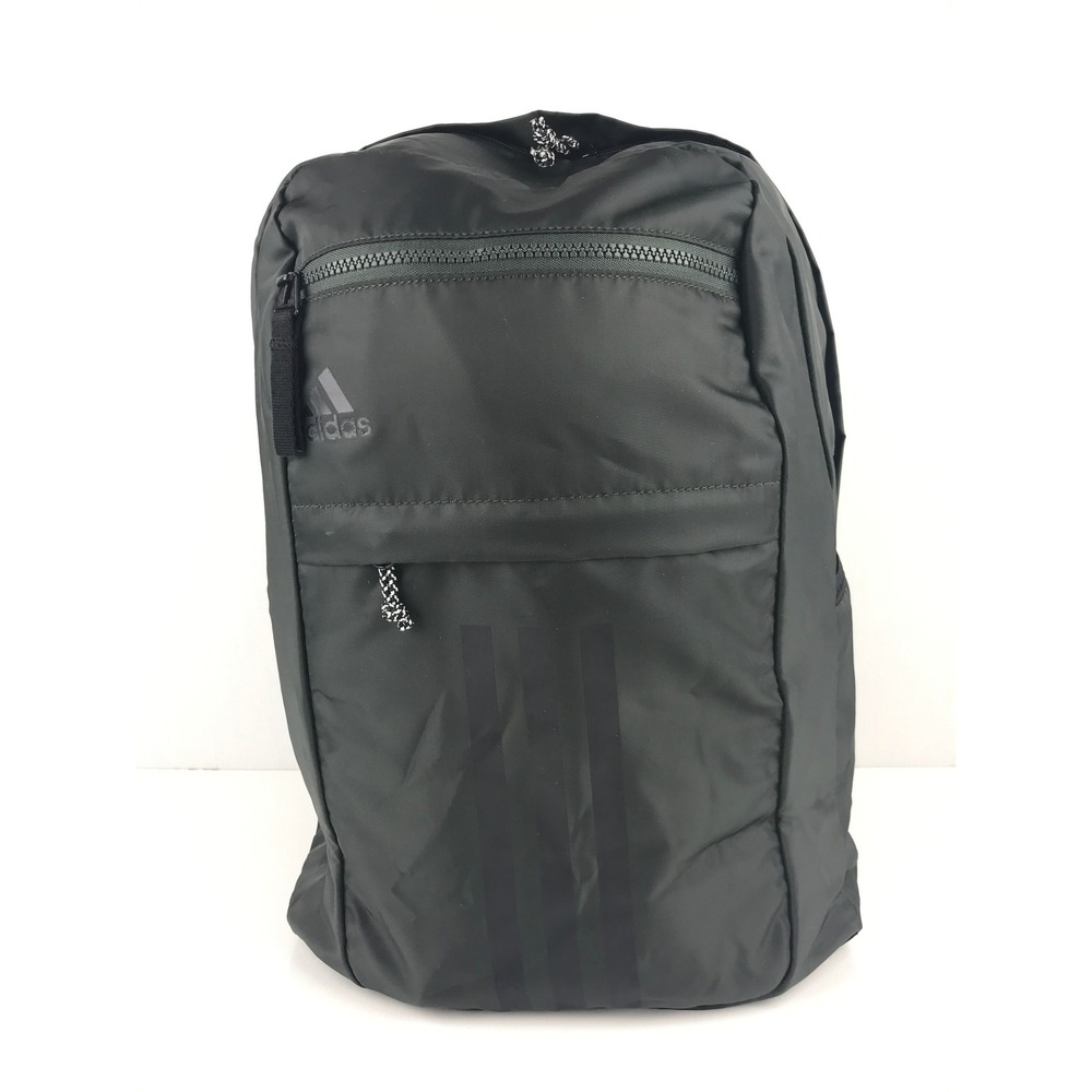 Adidas THE BRAND WITH‎ THREE STRIPES Backpack Army Green Polyester Bag RN 90288